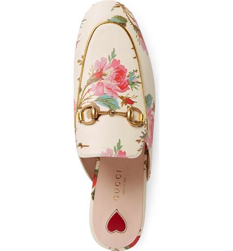 gucci princetown floral mule|gucci princetown mules on sale.